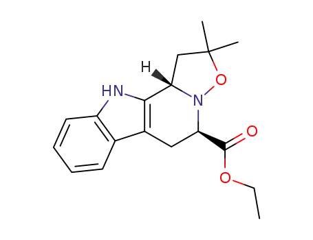 Molecular Structure of 99708-07-3 (2,2-dimethyl-5-(ethoxycarbonyl)-4,5,6,11b-tetrahydroisoxazolidino<2,3-a>-β-carboline)