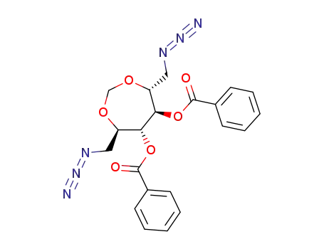 1,6-diazido-3,4-di-O-benzoyl-1,6-dideoxy-2,5-O-methylene-D-mannitol