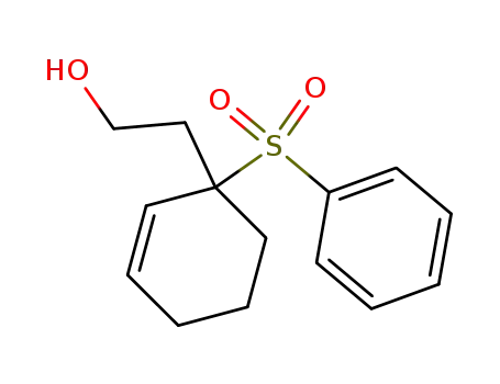 Molecular Structure of 193824-92-9 (2-Cyclohexene-1-ethanol, 1-(phenylsulfonyl)-)