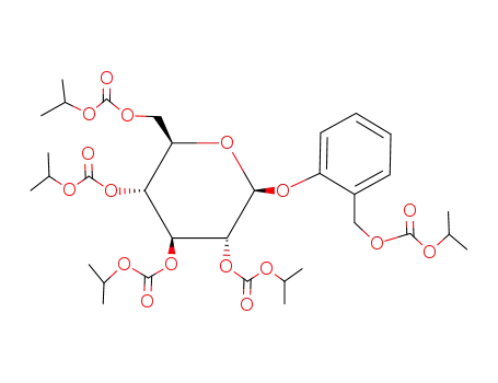 Molecular Structure of 124781-64-2 (Penta-O-(isopropoxycarbonyl)salicin)