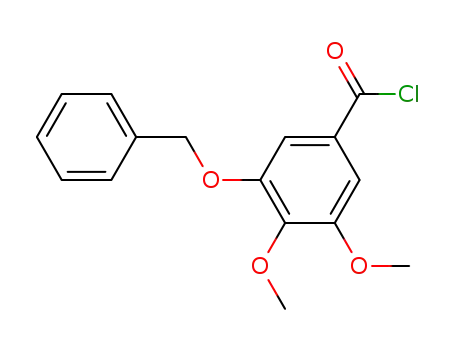 Molecular Structure of 5065-11-2 (Benzoyl chloride, 3,4-dimethoxy-5-(phenylmethoxy)-)