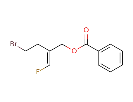 Molecular Structure of 167629-23-4 ((E)-4-bromo-2-benzoyloxymethyl-1-fluorobut-1-ene)