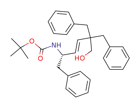 (S)-2,2-Dibenzyl-5-<(tert-butoxycarbonyl)amino>-6-phenyl-(E)-3-hexen-1-ol