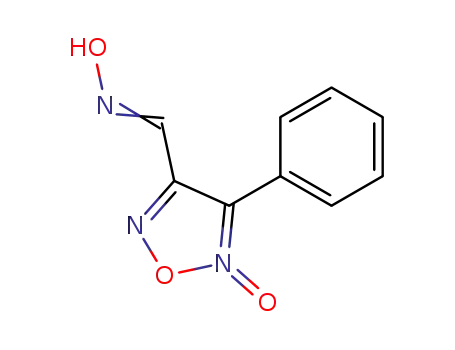 Molecular Structure of 184580-92-5 (1,2,5-Oxadiazole-3-carboxaldehyde, 4-phenyl-, 3-oxime, 5-oxide)