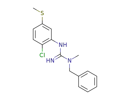 1-benzyl-3-(2-chloro-5-(methylthio)phenyl)-1-methylguanidine