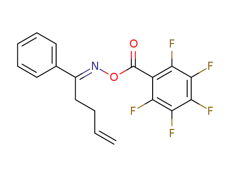 4-Penten-1-one, 1-phenyl-, O-(pentafluorobenzoyl)oxime, (1E)-