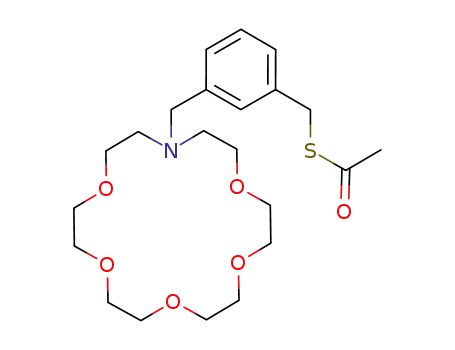 1-(α-thioacetyl-m-xylyl)-4,7,10,13,16-pentaoxa-1-azacyclooctadecane
