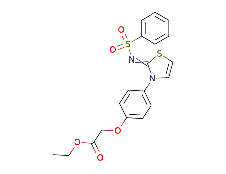 4-[2,3-dihydro-2-[(phenylsulfonyl)imino]thiazol-3-yl]phenoxyacetic acid ethyl ester