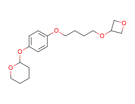 Molecular Structure of 202983-46-8 (2-{4-[4-(oxetan-3-yloxy)-butoxy]-phenoxy}-tetrahydro-pyran)