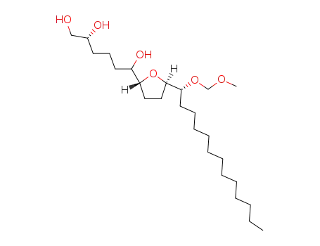 (1''R,2'R,5'R,2R,6RS)-6-(5'-(1''-(methoxymethoxy)tridecyl)tetrahydrofuran-2'-yl)hexane-1,2,6-triol