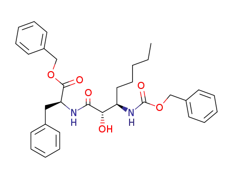 L-Phenylalanine,
N-[(2S,3R)-2-hydroxy-1-oxo-3-[[(phenylmethoxy)carbonyl]amino]octyl]-,
phenylmethyl ester