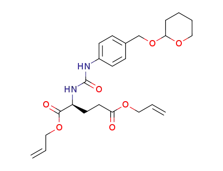 diprop-2-enyl N-<(4-<<2'-tetrahydropyranyl>oxymethyl>phenyl)carbamoyl>-L-glutamate