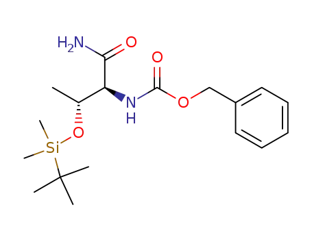 N-benzyloxycarbonyl-L-3-O-(t-butyldimethylsilyl)threoninamide