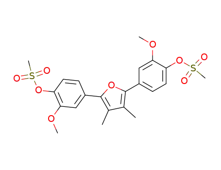 2,5-bis(3-methoxy-4-methylsulfonyloxyphenyl)-3,4-dimethylfuran