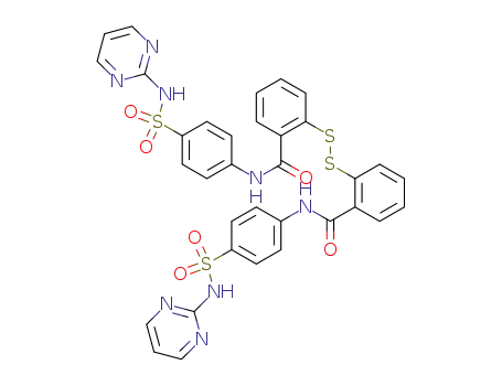 Benzamide, 2,2'-dithiobis[N-[4-[(2-pyrimidinylamino)sulfonyl]phenyl]-