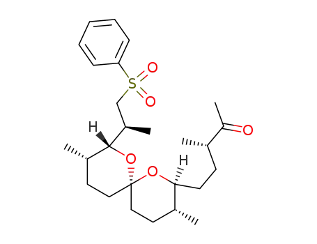 2-Pentanone,
3-methyl-5-[(2S,3R,6R,8R,9S)-3,9-dimethyl-8-[(1S)-1-methyl-2-(phenyl
sulfonyl)ethyl]-1,7-dioxaspiro[5.5]undec-2-yl]-, (3S)-