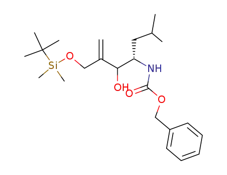 (3RS,4S)-4-benzyloxycarbonylamino-2-tert-butyldimethylsiloxymethyl-3-hydroxy-6-methyl-1-heptene