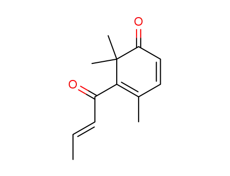 4,6,6-Trimethyl-5-[(E)-1-oxo-2-butenyl]-2,4-cyclohexadien-1-one