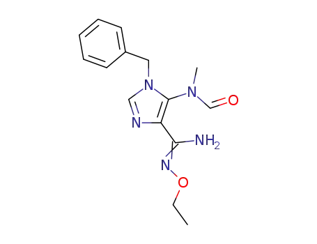 1-Benzyl-N'-ethoxy-5-(N-methylformamido)-1H-imidazole-4-carboxamidine