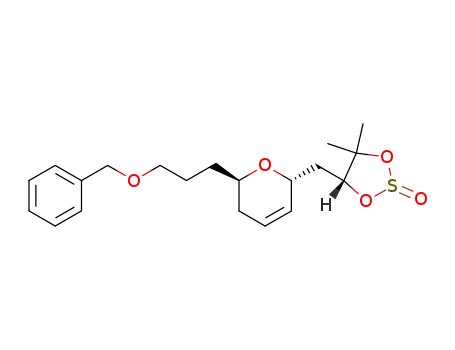 (2R,6R)-2-(3-Benzyloxy-propyl)-6-((R)-5,5-dimethyl-2-oxo-2λ<sup>4</sup>-[1,3,2]dioxathiolan-4-ylmethyl)-3,6-dihydro-2H-pyran