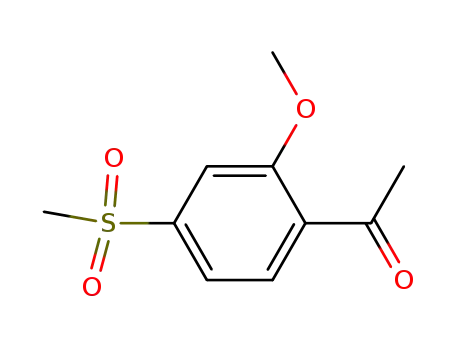 Molecular Structure of 93276-68-7 (Ethanone, 1-[2-methoxy-4-(methylsulfonyl)phenyl]-)