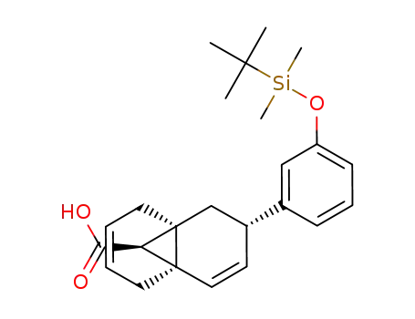 4-(3-((tert-butyldimethylsilyl)oxy)phenyl)<4.4.1>propella-2,8-diene-11-carboxylic acid
