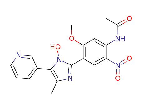 2-(4-acetylamino-2-methoxy-5-nitrophenyl)-1-hydroxy-4-methyl-5-(3-pyridyl)imidazole