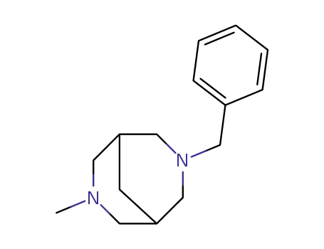 Molecular Structure of 58324-95-1 (3,7-Diazabicyclo[3.3.1]nonane, 3-methyl-7-(phenylmethyl)-)