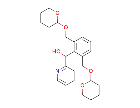 Molecular Structure of 167166-38-3 (2-Pyridinemethanol,
a-[2,6-bis[[(tetrahydro-2H-pyran-2-yl)oxy]methyl]phenyl]-)