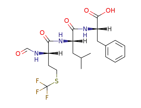 Molecular Structure of 143673-81-8 (For-homoCys(S-CF<sub>3</sub>)-Leu-Phe-OH)