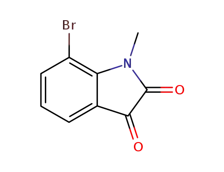Molecular Structure of 906660-35-3 (7-bromo-1-methylindoline-2,3-dione)