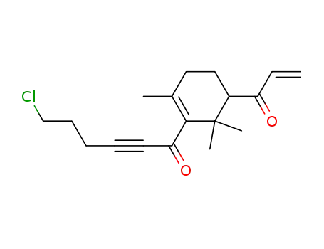 2-Hexyn-1-one,
6-chloro-1-[2,6,6-trimethyl-5-(1-oxo-2-propenyl)-1-cyclohexen-1-yl]-