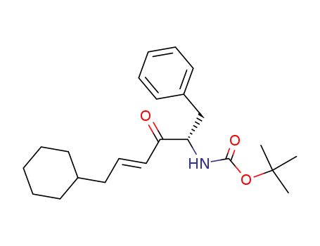 (5S)-5-[N-(tert-butyloxycarbonyl)amino]-1-cyclohexyl-6-phenyl-2-hexen-4-one