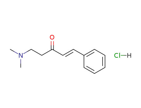 Molecular Structure of 5409-51-8 ((1E)-5-(dimethylamino)-1-phenylpent-1-en-3-one hydrochloride)