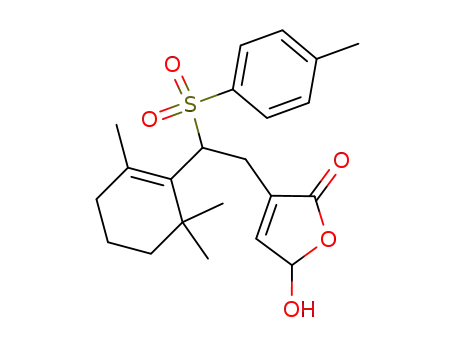 5-Hydroxy-3-[2-(toluene-4-sulfonyl)-2-(2,6,6-trimethyl-cyclohex-1-enyl)-ethyl]-5H-furan-2-one
