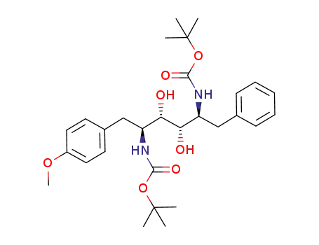 (2S,3S,4S,5S)-2,5-bis[(1,1-dimethylethoxy)carbonyl]amino-1-phenyl-6-(p-methoxy)phenyl-3,4-dihydroxyhexane
