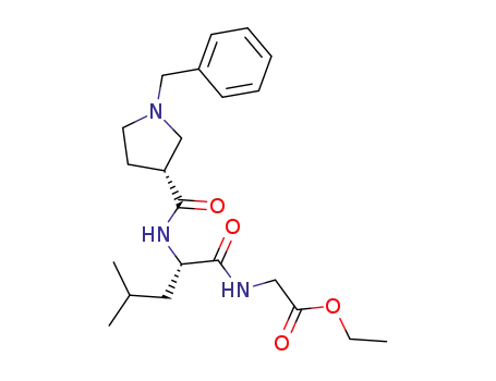 {(S)-2-[((R)-1-Benzyl-pyrrolidine-3-carbonyl)-amino]-4-methyl-pentanoylamino}-acetic acid ethyl ester