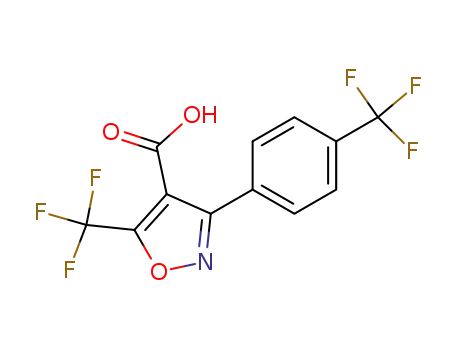 Molecular Structure of 883543-16-6 (3-(4-trifluoromethylphenyl)-5-trifluoromethylisoxazol-4-carboxylic acid)