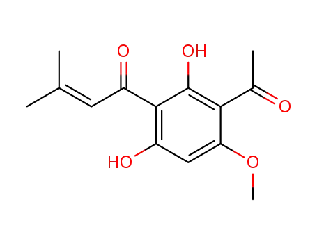 1-(3-acetyl-2,6-dihydroxy-4-methoxyphenyl)-3-methyl-2-buten-1-one