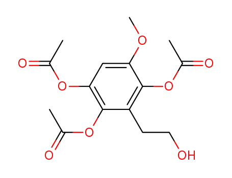 Acetic acid 3,6-diacetoxy-2-(2-hydroxy-ethyl)-4-methoxy-phenyl ester