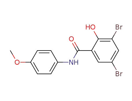 3,5-dibromo-2-hydroxy-N-(4-methoxyphenyl)benzamide