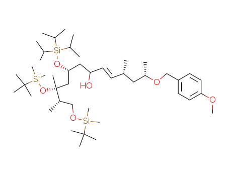 (E)-(2S,4R,9R,11R,12S)-11,13-Bis-(tert-butyl-dimethyl-silanyloxy)-2-(4-methoxy-benzyloxy)-4,11,12-trimethyl-9-triisopropylsilanyloxy-tridec-5-en-7-ol
