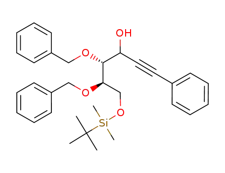 (4R,5R)-4,5-Bis-benzyloxy-6-(tert-butyl-dimethyl-silanyloxy)-1-phenyl-hex-1-yn-3-ol