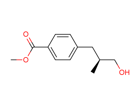 Benzoic acid, 4-(3-hydroxy-2-methylpropyl)-, methyl ester, (S)-