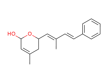 4-Methyl-6-((1E,3E)-2-methyl-4-phenyl-buta-1,3-dienyl)-5,6-dihydro-2H-pyran-2-ol