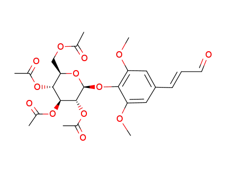 3,5-dimethoxy-4-(tetra-<i>O</i>-acetyl-β-D-glucopyranosyloxy)-<i>trans</i>-cinnamaldehyde