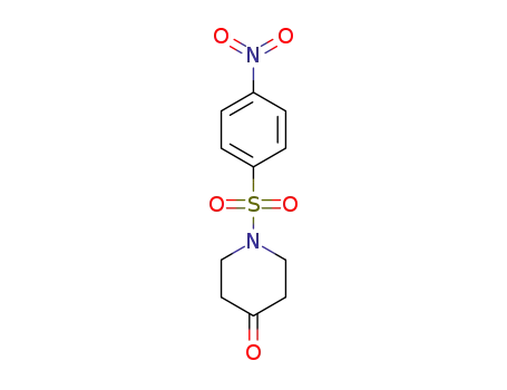 Molecular Structure of 924869-20-5 (1-[(4-NITROPHENYL)SULFONYL]TETRAHYDRO-4(1H)-PYRIDINONE)