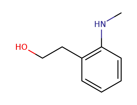 Molecular Structure of 106899-00-7 (2-<o-(N-Methylamino)phenyl>ethanol)