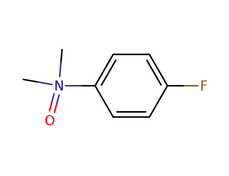 Molecular Structure of 130445-20-4 (Benzenamine, 4-fluoro-N,N-dimethyl-, N-oxide)