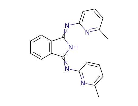 Molecular Structure of 61702-03-2 (1,3-bis-((6-Methylpyridin-2-yl)iMino)isoindoline)